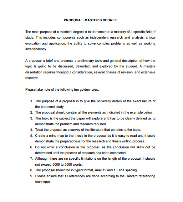 Dissertation Proposal Template - 14+ Free Word, PDF Format Download!