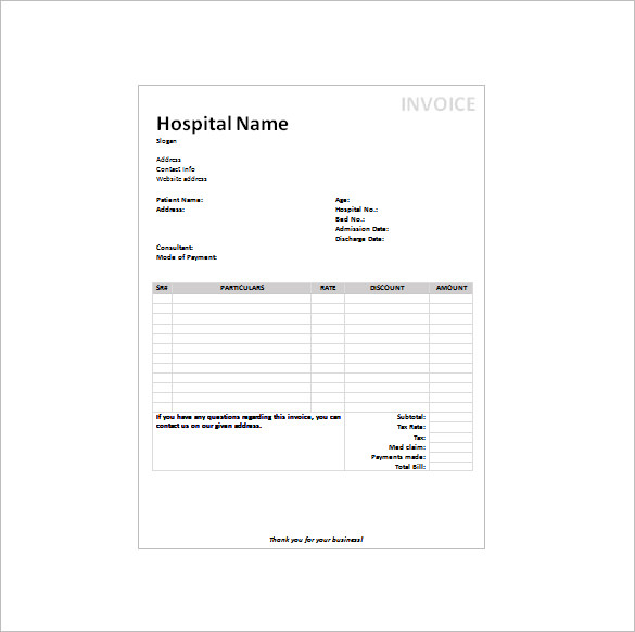 20 Medical Receipt Templates Word PDF Google Docs