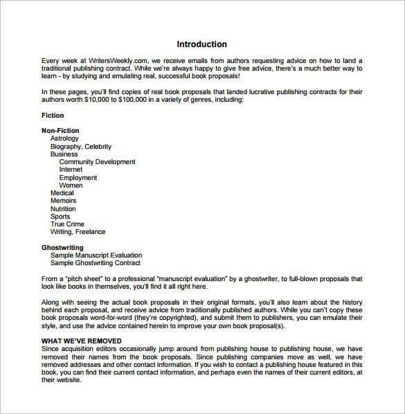 book proposal sample pdf