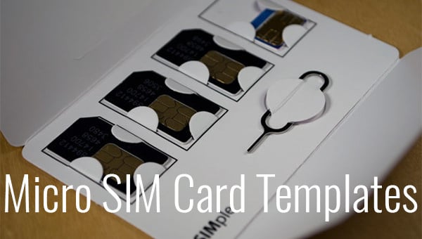 micro sim card template