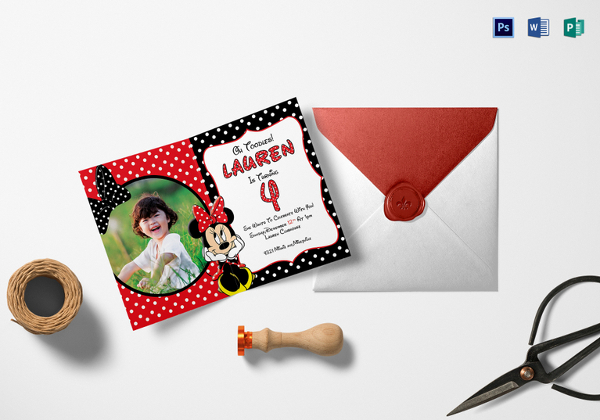 minnie-mouse-photo-invitation-card