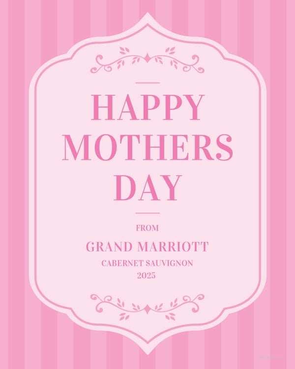 mothers day wine label template to print