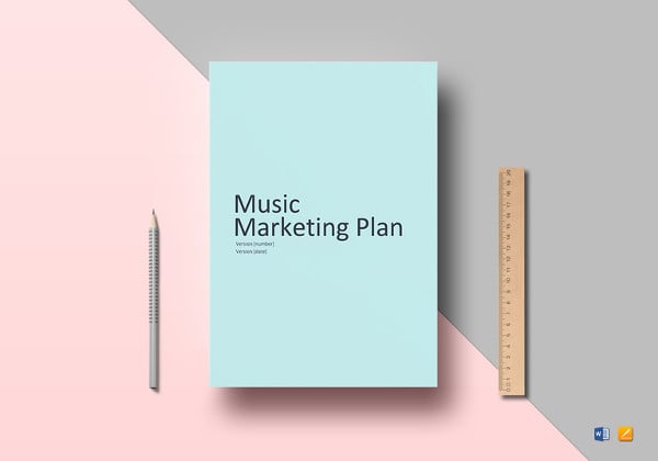 music marketing plan word template