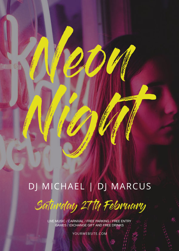 neon-style-flyer-template