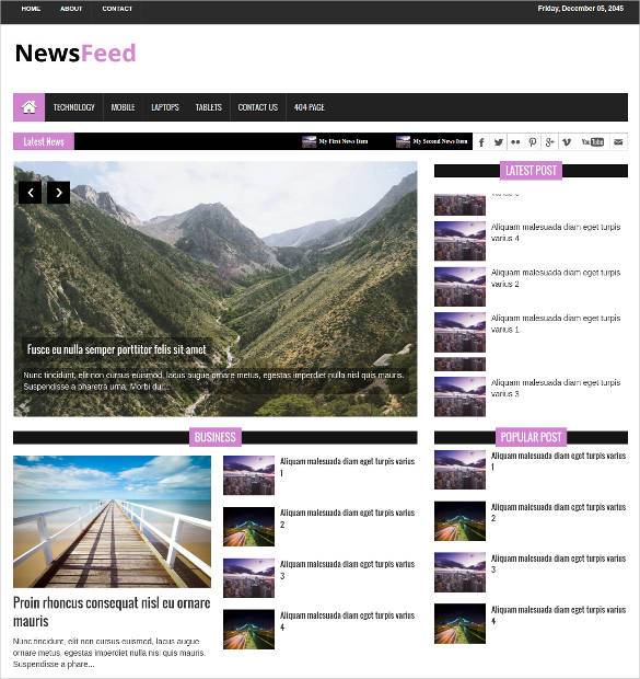 20+ News Bootstrap Themes & Templates Free & Premium Templates