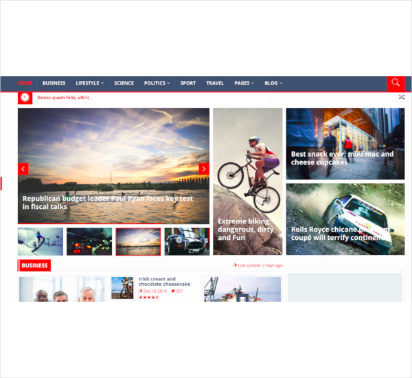 16+ News HTML 5 Themes & Templates