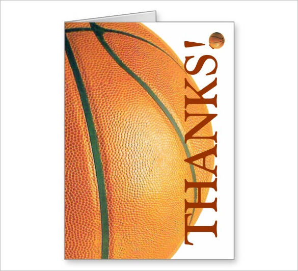 Free Printable Basketball Thank You Cards Printable Templates