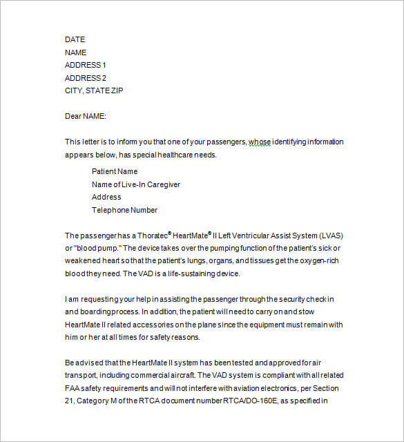 notice letter free word download