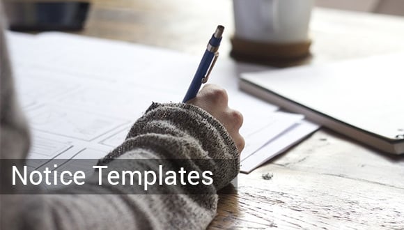 notice templates free sample example format download
