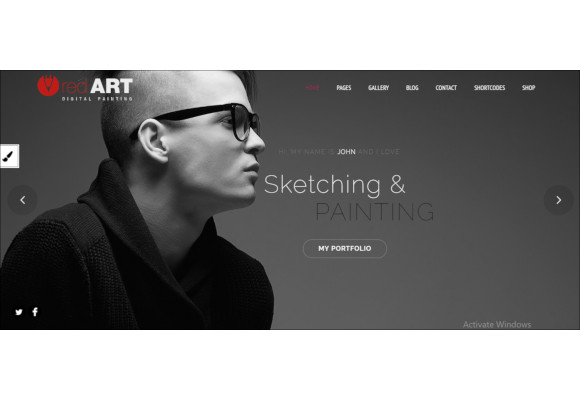 wordpress themes for artist websites