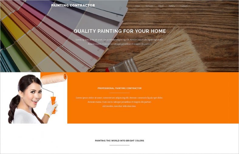 painting contractor website template 788x50