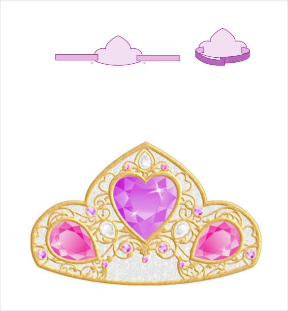 paper crown and tiara sample