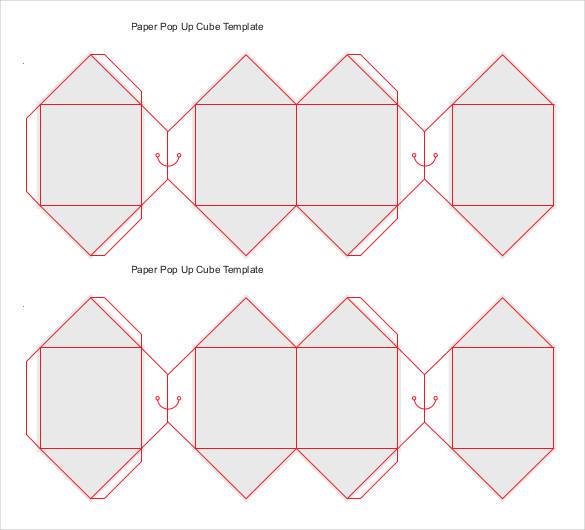 paper pop up cube template1