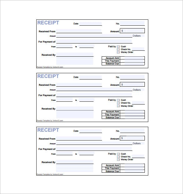 18 Invoice Receipt Templates DOC Excel PDF