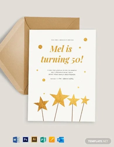 printable birthday card invitation template