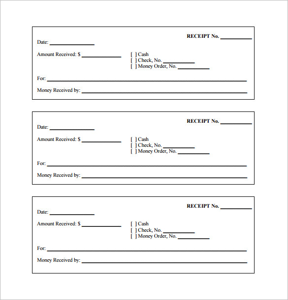 Printable Blank Receipt Form Printable Forms Free Online