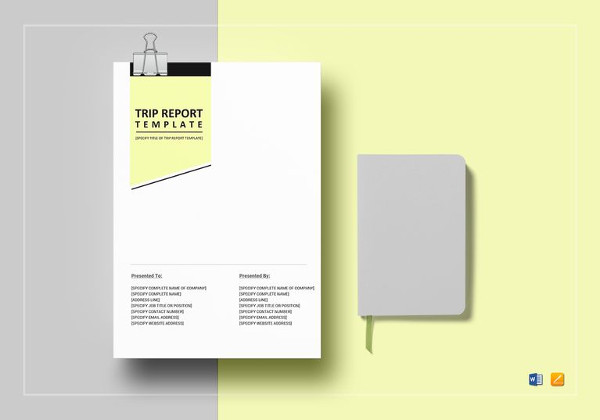 printable trip report template