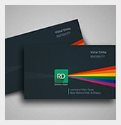 rainbow digital visiting card free download