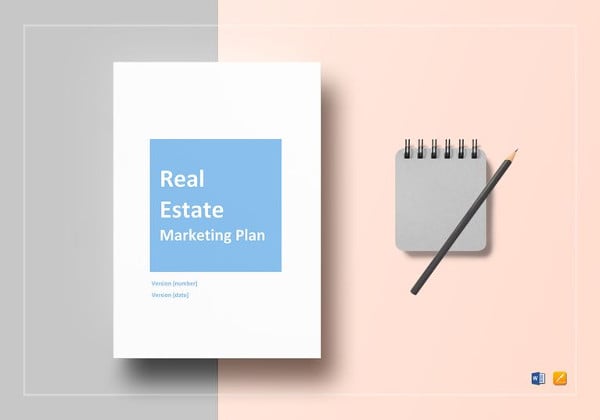 real estate marketing plan in word