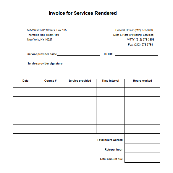 Receipt Of Services Template from images.template.net