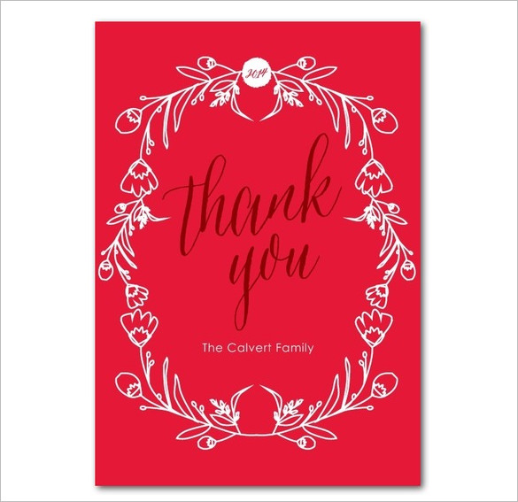 30 Christmas Thank You Card Templates Free PSD EPS JPEG Format Download Free Premium 
