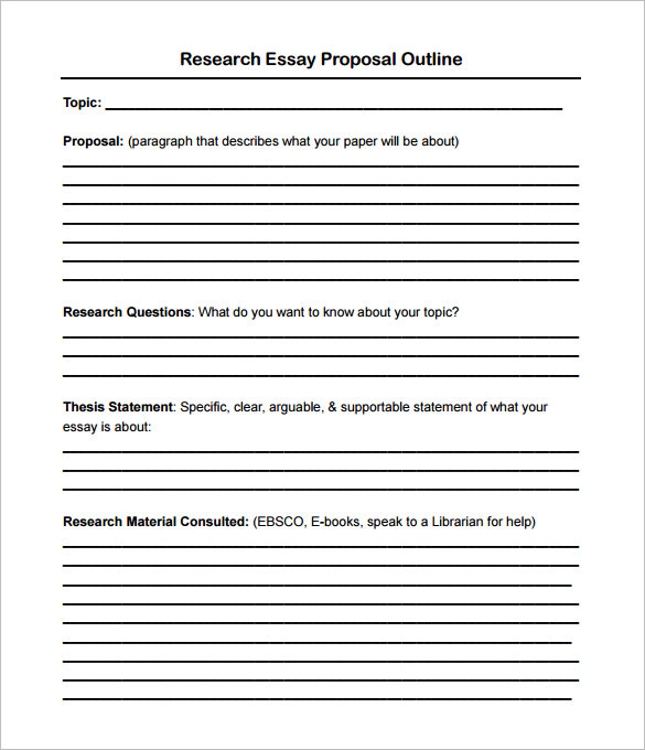 how to write an outline for a research proposal