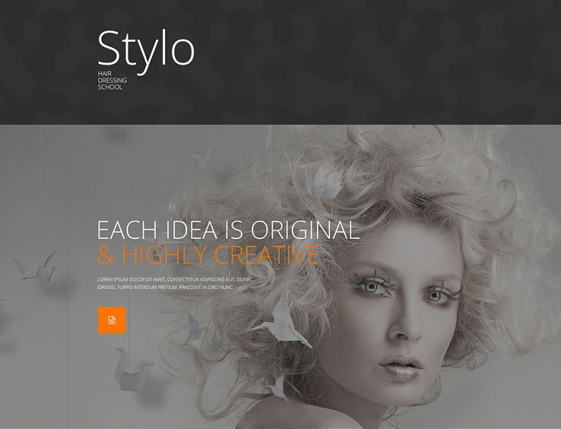 responsive beauty school landing page template 788x60