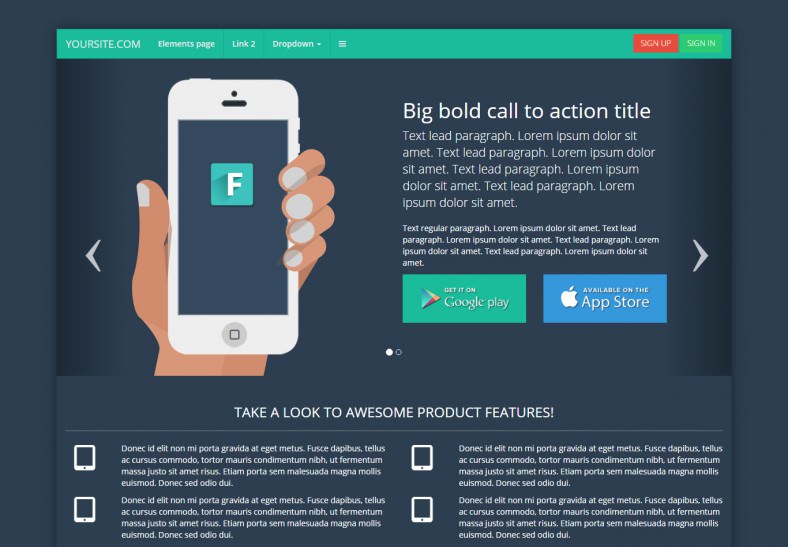 12 Popular Bootstrap Landing Page Templates