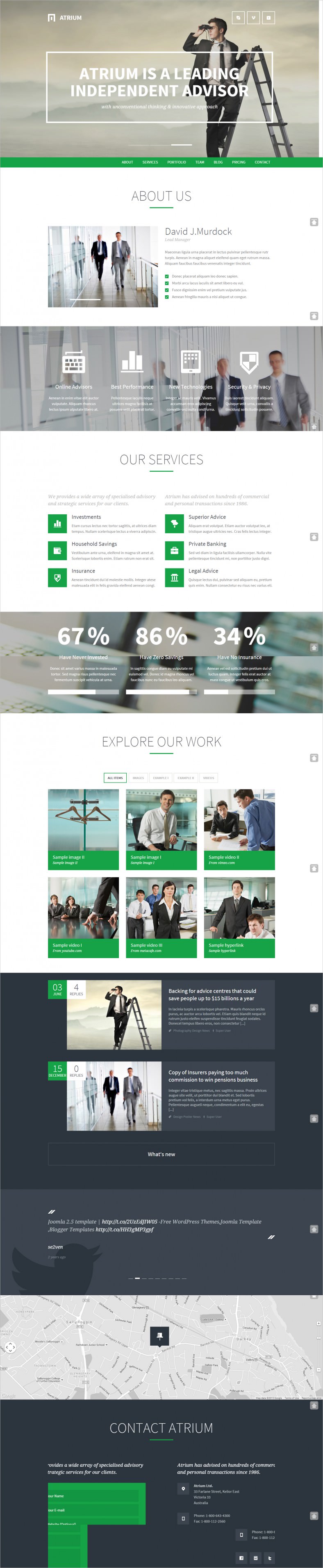 Bank Joomla Website Templates Themes Free Premium Free 