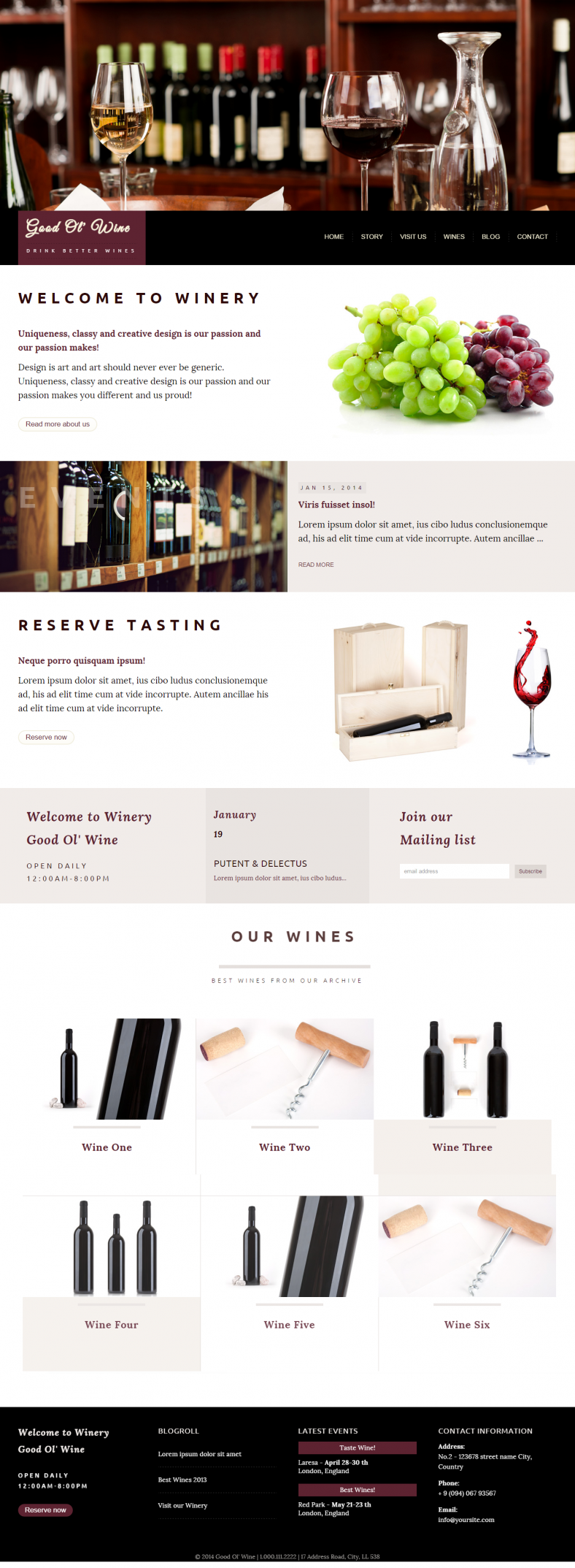 responsive wine winery html5 website template 788x