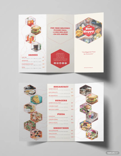 restaurant fast food brochure template