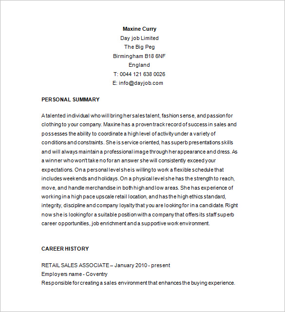 research Cv Template For Retail Stores Scholarship Essay Writing Tips - Cal Poly Pomona