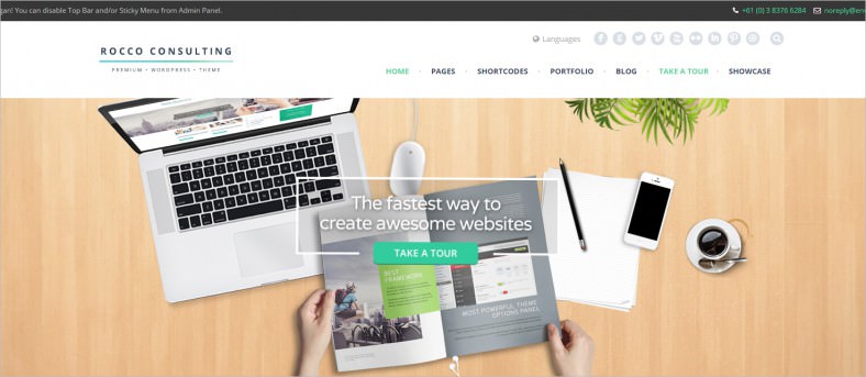 rocco flat wordpress theme 788x