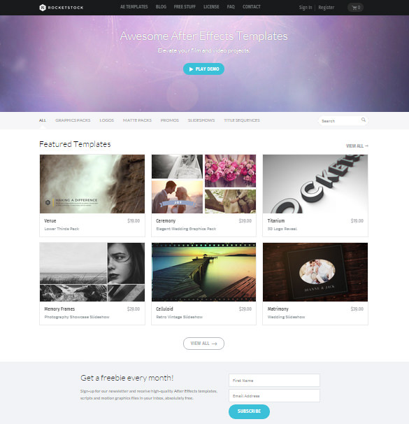 website launch after effects template free download