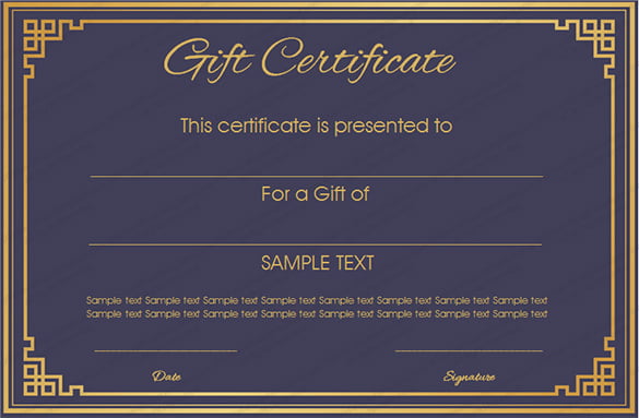 royal blue gift certificate download