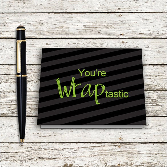 sales business thank you card template