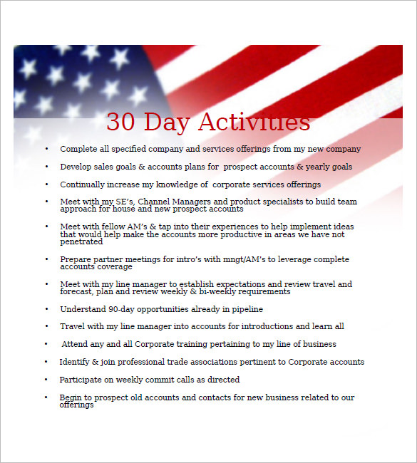 free 90 day business plan template