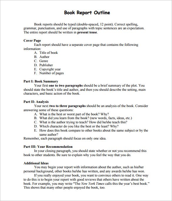 10+ Report Outline Template - Google Doc, Pdf, Apple Pages, Word