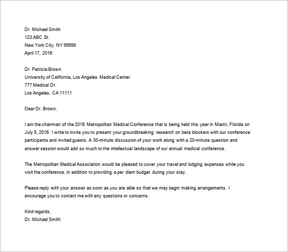 sample business letter for all type of business