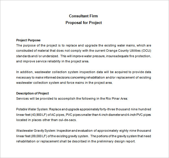 Consulting Proposal Template 18 Free Word PDF Format Download