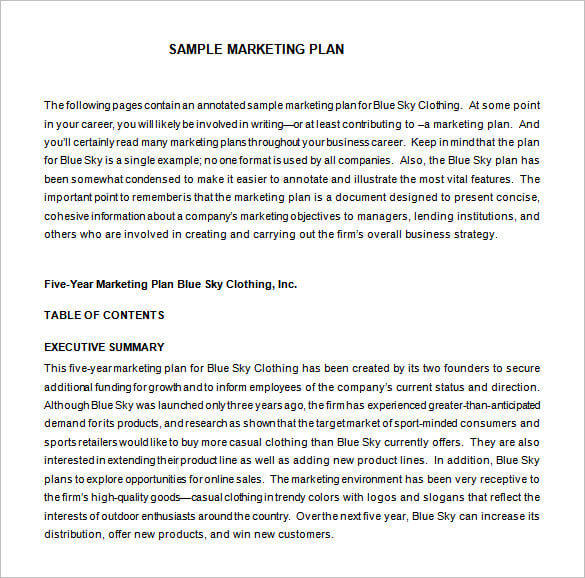 Marketing Proposal Template 31+ Free Word, Excel, PDF Format Download