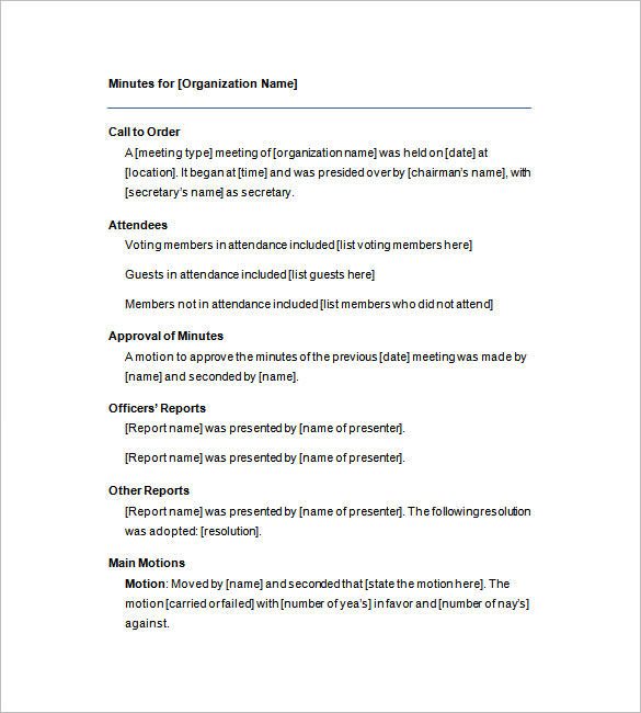 minutes-of-meeting-templates-18-word-pdf-download