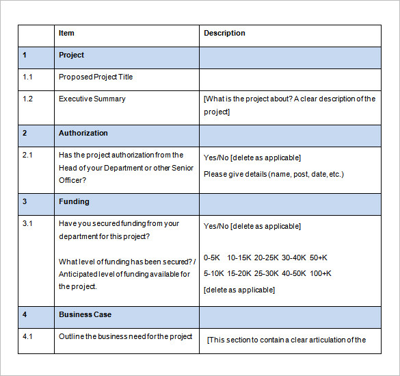 sample project proposal template