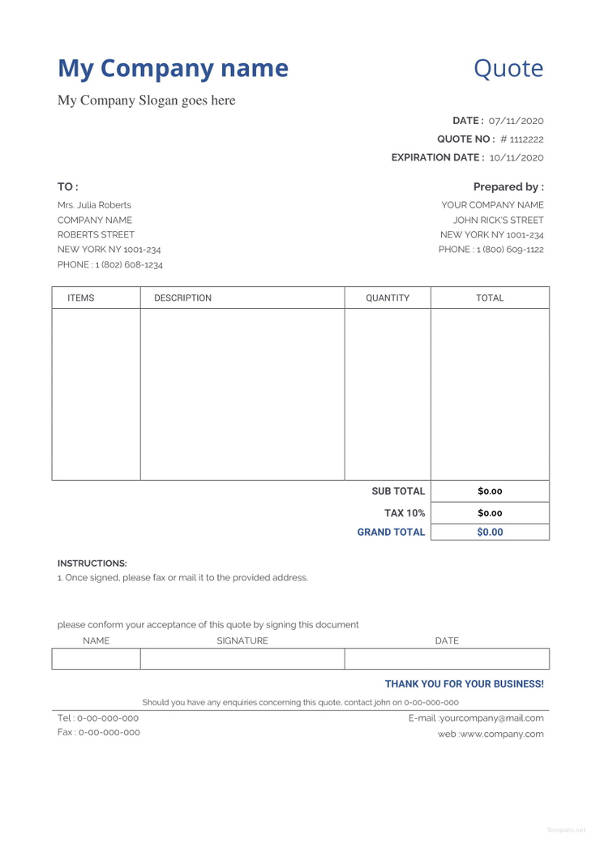 sample-quotation-format