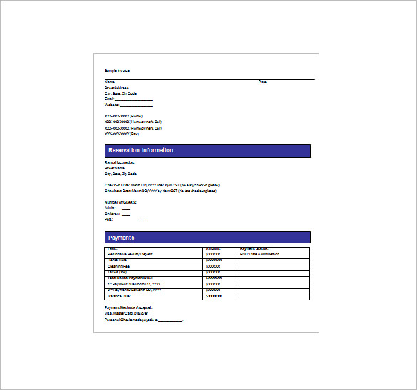 28 Rental Receipt Templates DOC PDF Free Premium Templates