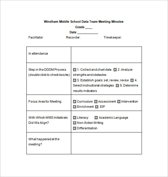 25+ School Meeting Minutes Template Word, Excel, PDF Format Download