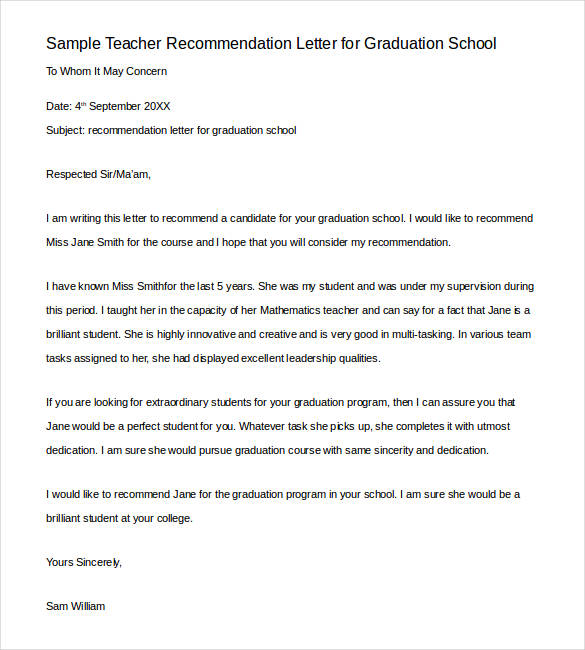 28 Letters Of Recommendation For Teacher Pdf Doc Free Premium Templates