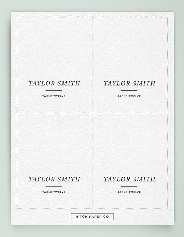 Name Card Template 15+ Free Sample, Example Format Download