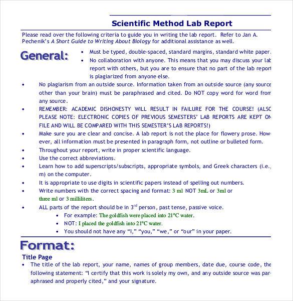 38+ Lab Report Templates PDF, Google Docs, Word, Apple Pages