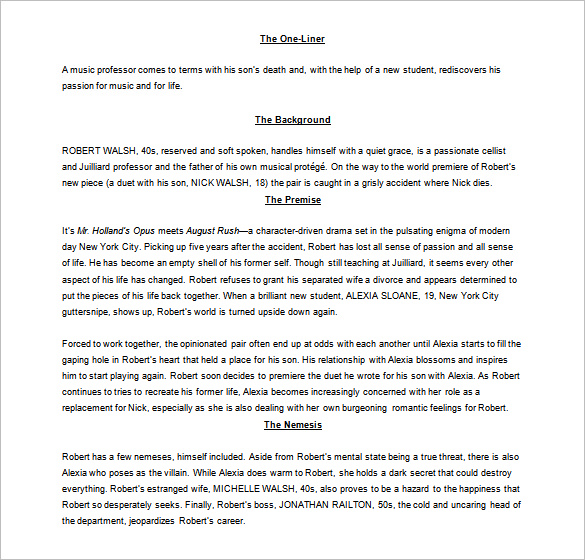 Microsoft Word Screenplay Template Professional Template for Business